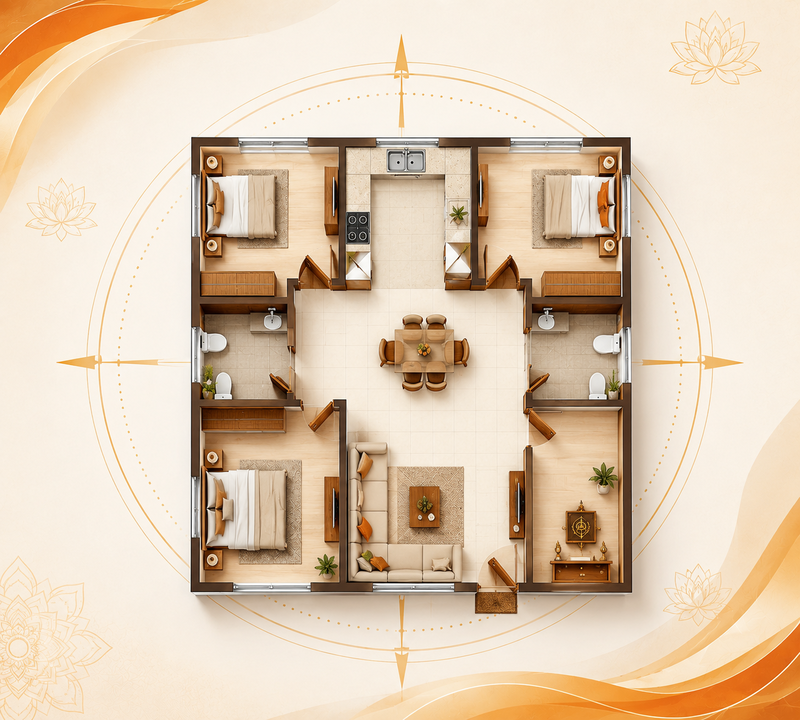 Vastu floor plan analysis