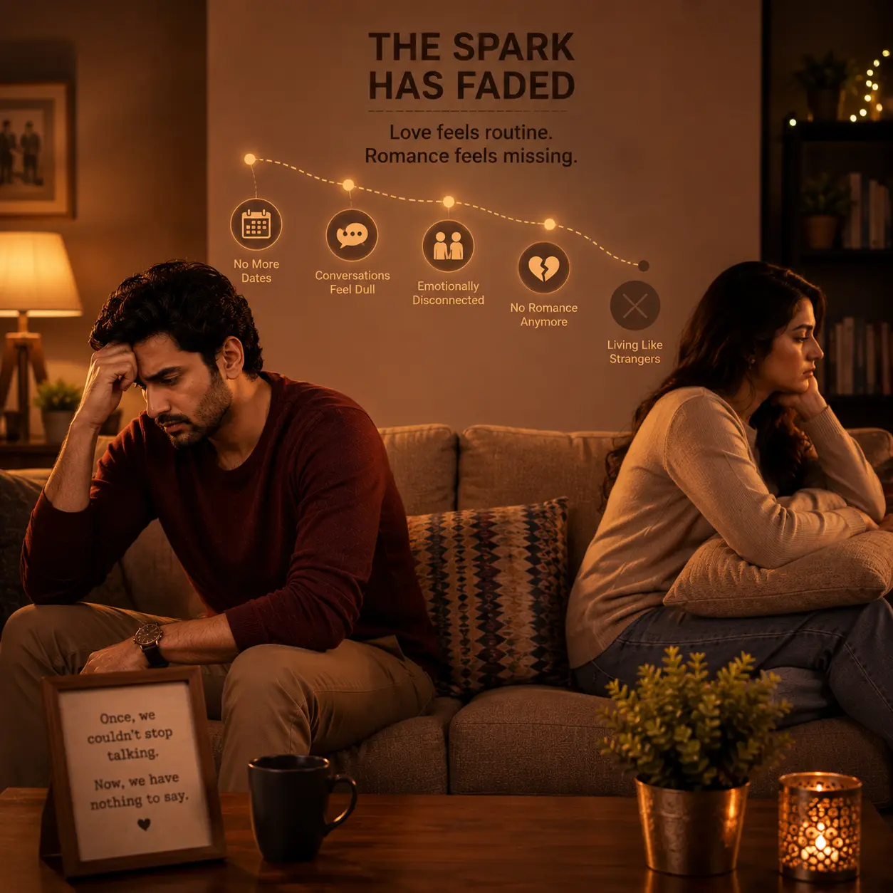 The spark has faded