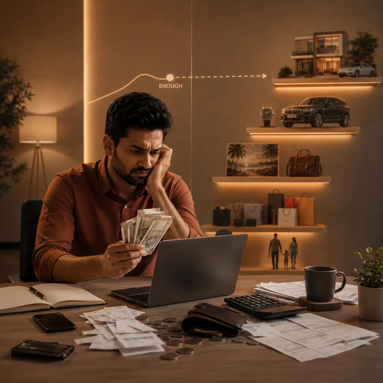 Earning, but never feels enough