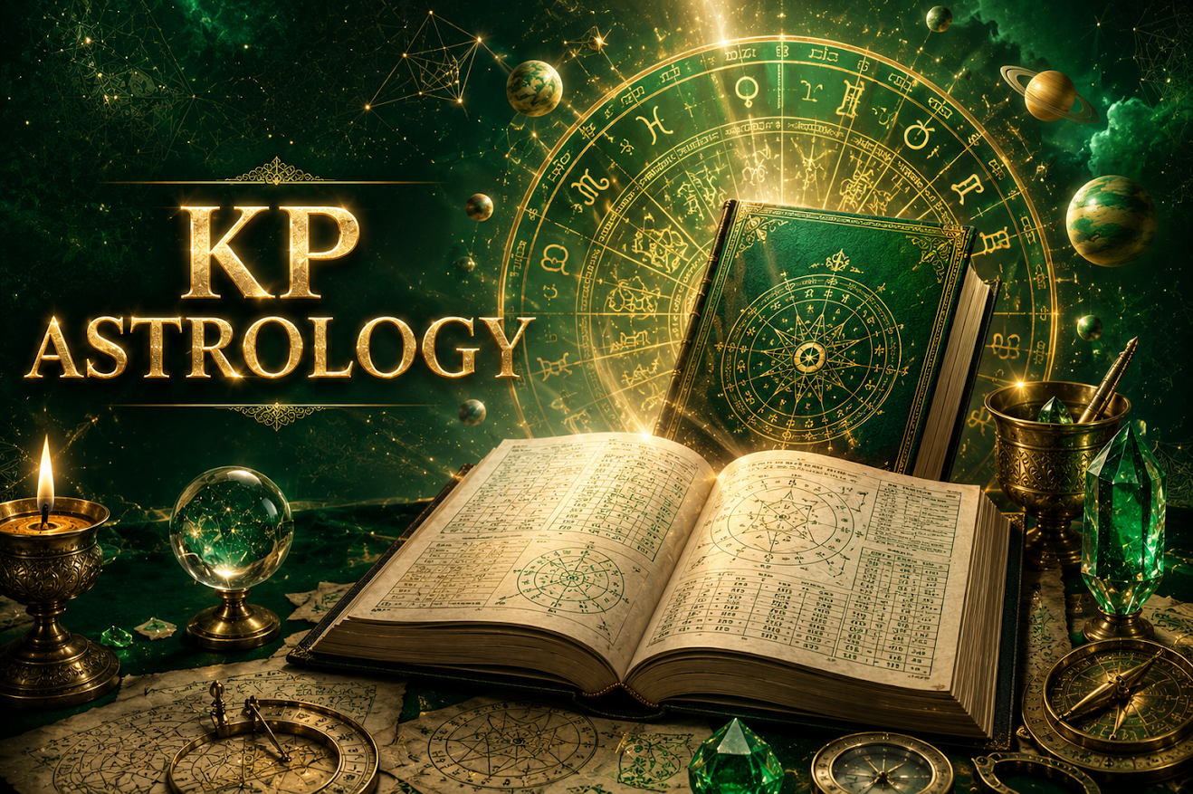 Professional KP Astrology Course Online teaching horoscope prediction using KP system techniques.