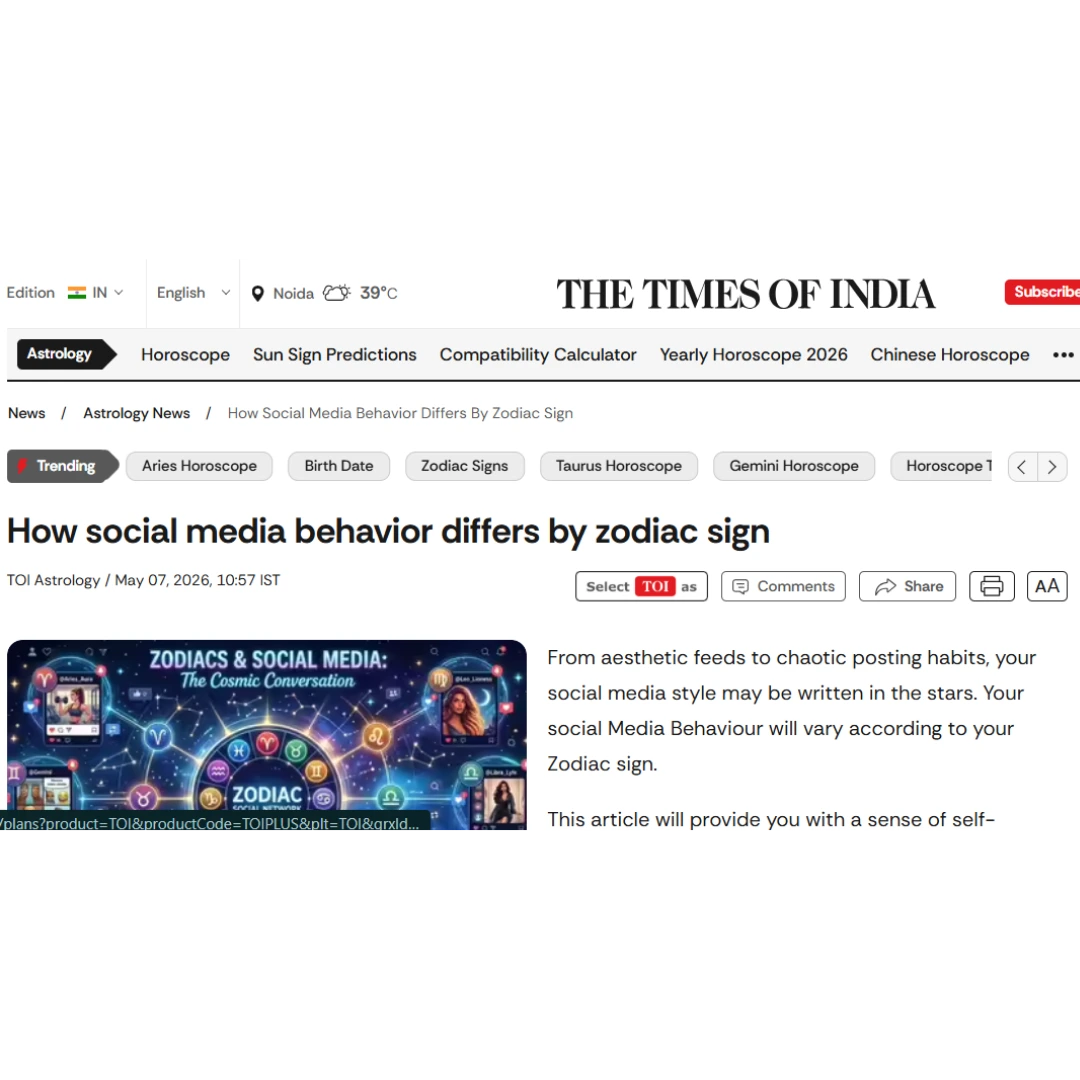 Times of India Article