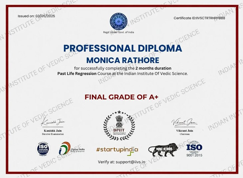 IIVS certificate sample 2
