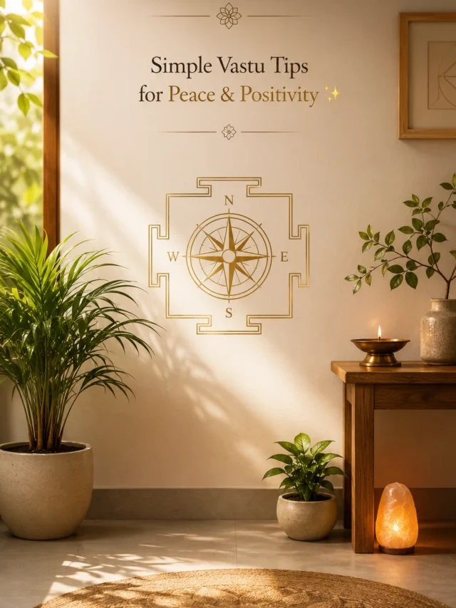 Simple Vastu Tips for Peace & Positivity ✨