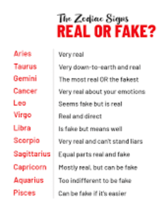 Fake vs Real Zodiac Personalities You Must Know