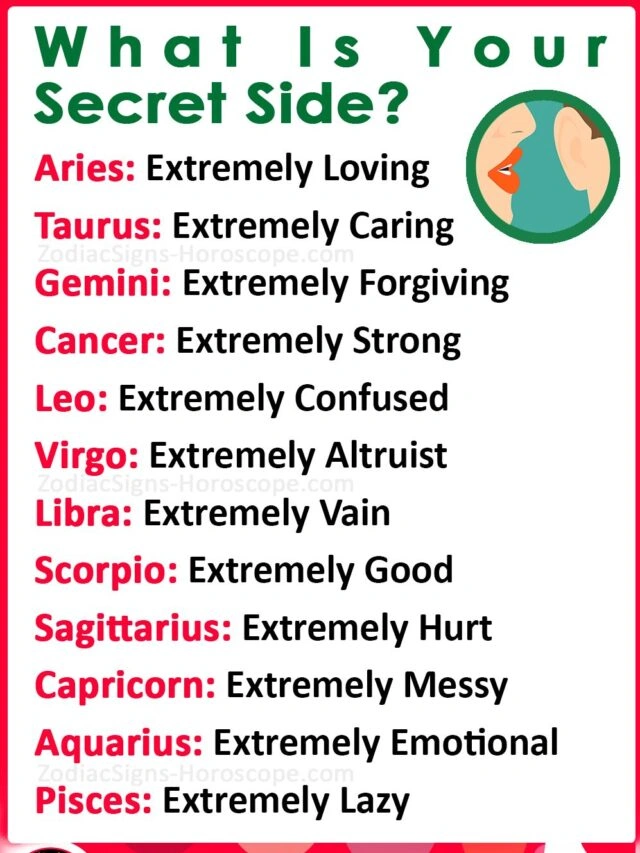 Secret Personality Of Your Zodiac Sign Revealed
